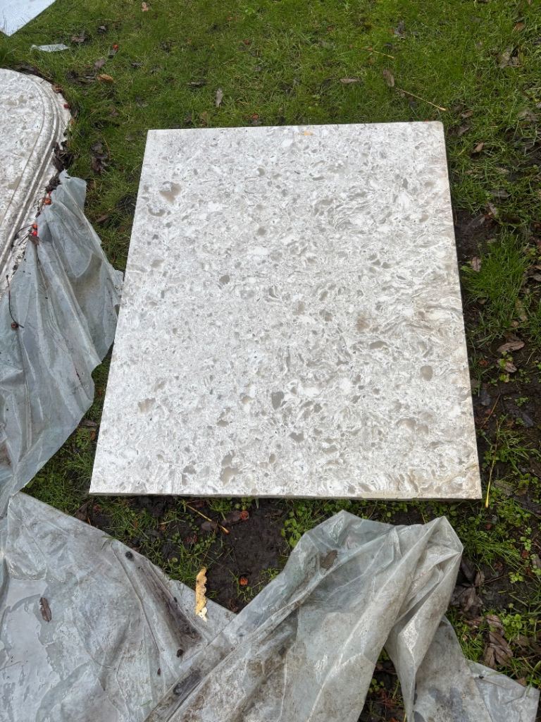 Prestige Quartz Mountain white worktops 