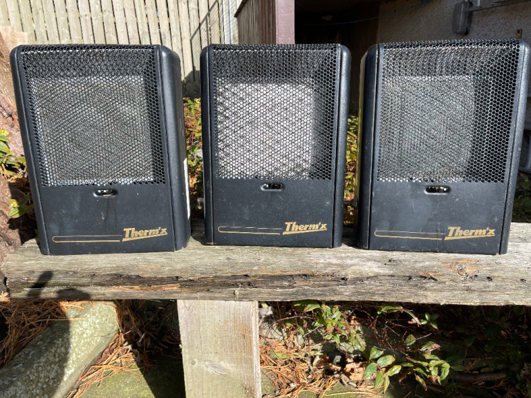 3 - Therm'x LPG Heaters suitable for fitting to a Camper van or boat