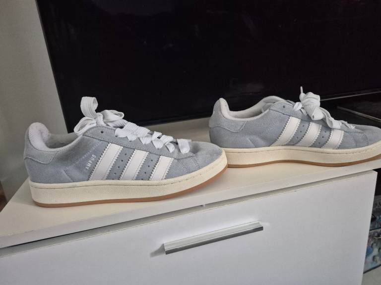 Adidas Campus Trainers Grey - UK Size 7 - Good Condition