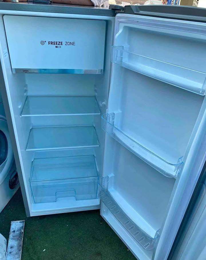 Hisense Upright Fridge with Freezer Box – Silver, Fully Working, Free Local Delivery
