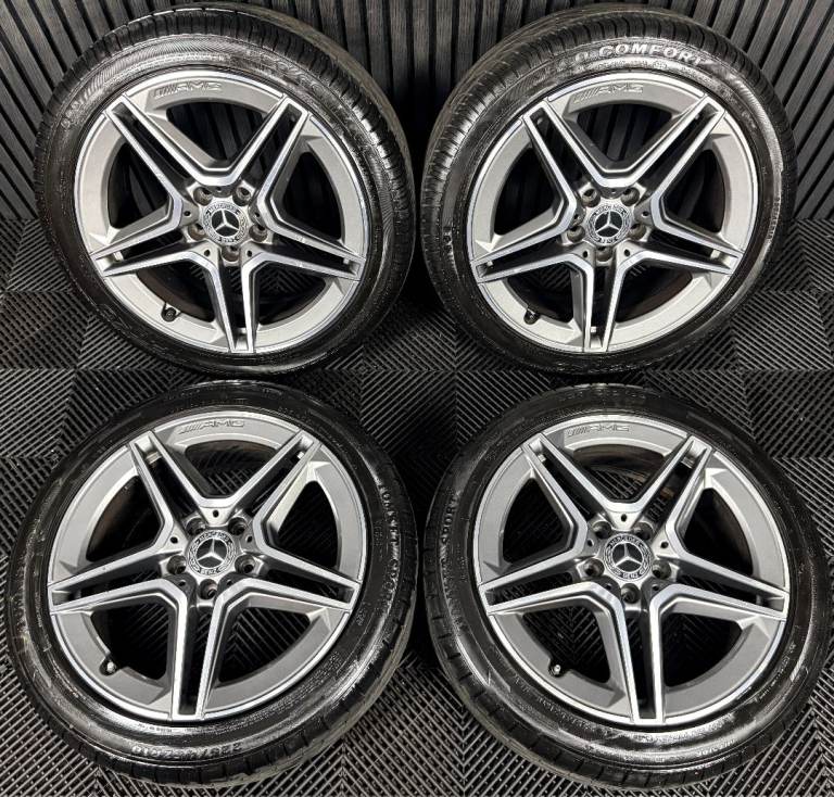 18'' GENUINE MERCEDES AMG A CLASS CLA B ALLOY WHEELS TYRES ALLOYS W177