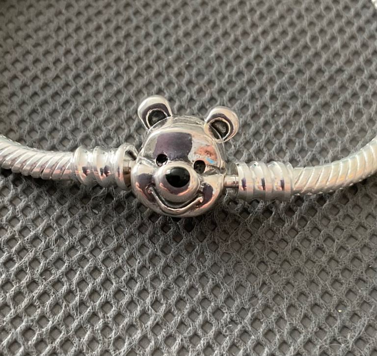 Disney Winnie the Pooh clasp 925 stamped snake bracelet size 18cm new💜