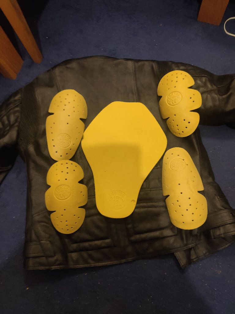 Brand new leather jacket with protection pads