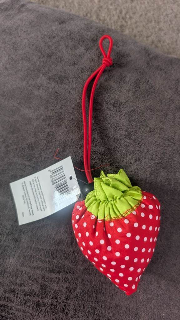 Strawberry Foldable Reusable Shopper Bag – Brand New