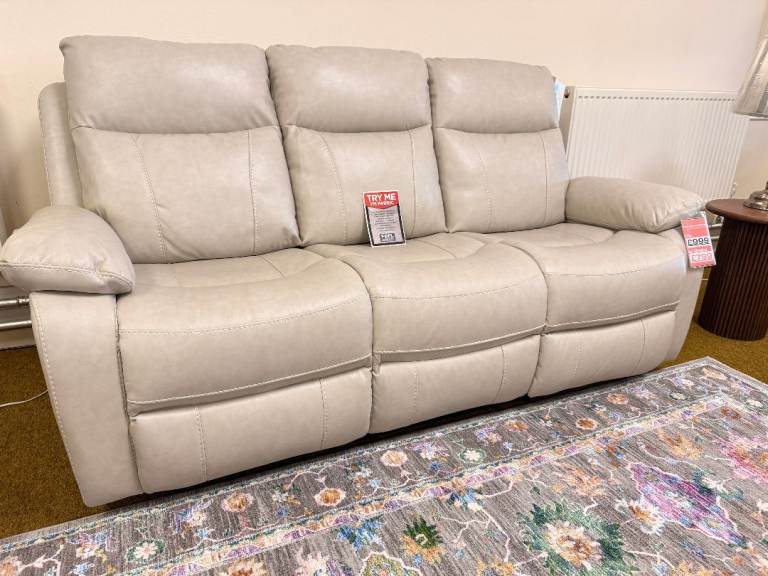 3 Seater Reclining Sofa Ex-Display