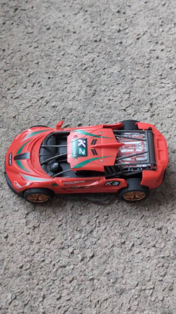 Toy car with flashing lights 
