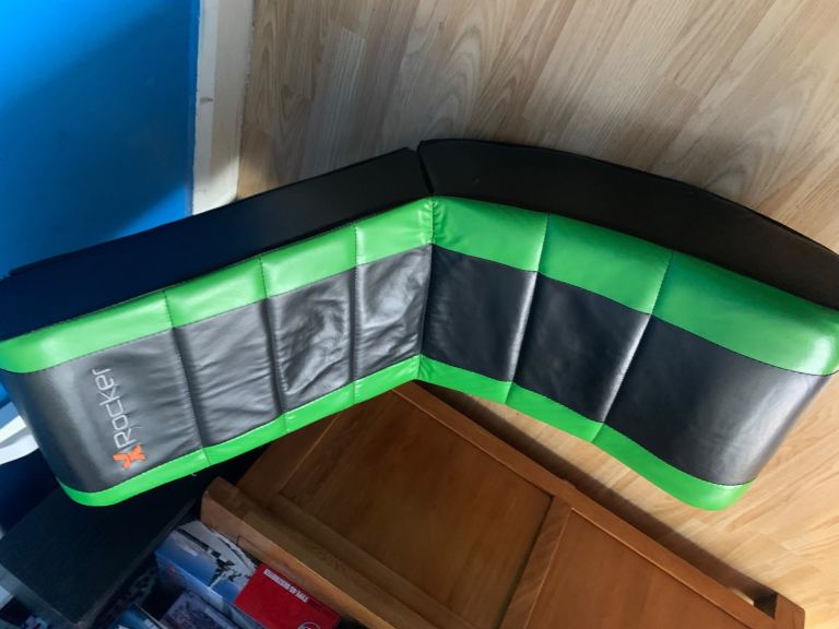 X Rocker Gaming Chair – Black and Green, Good Condition