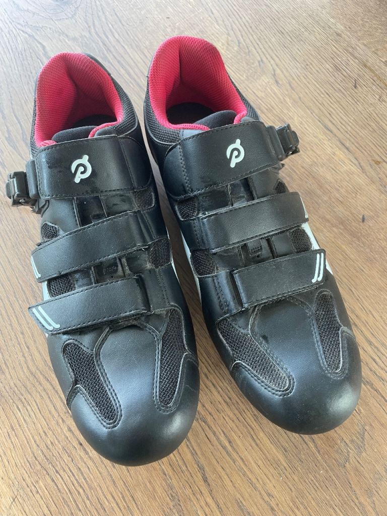 Chaussures De Cyclisme Peloton - Pointure 41 EU/US 10 Femme / 8 Homme - Sangle Ajustable - Noires