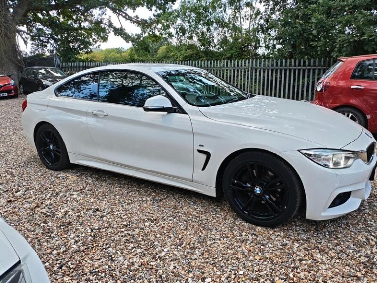 BMW 4 SERIES 420d M SPORT coupe white auto automatic hpi all clear euro 6