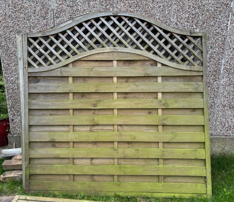 6ft Lattice Top Fence Panel 