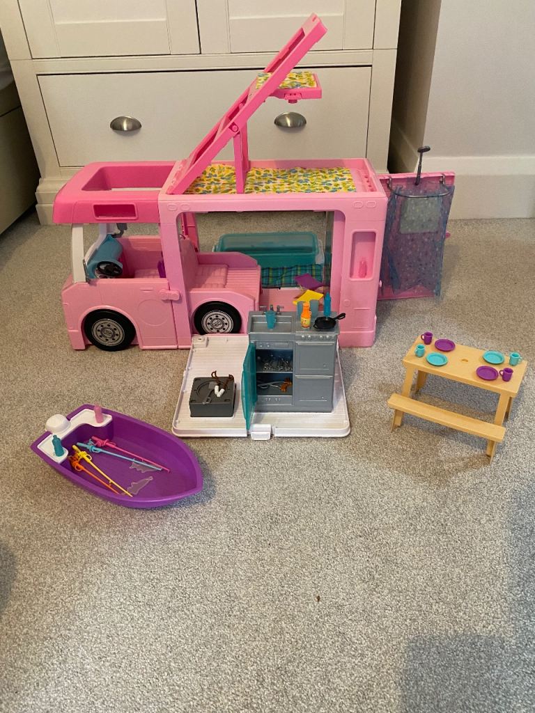 Barbie Campervan with Boat