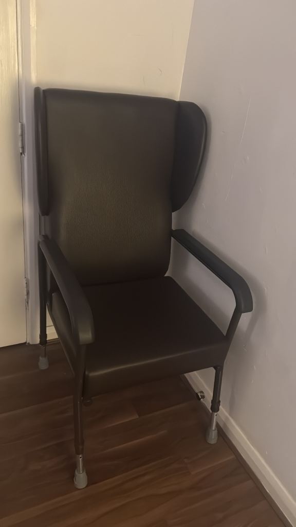 High back chair