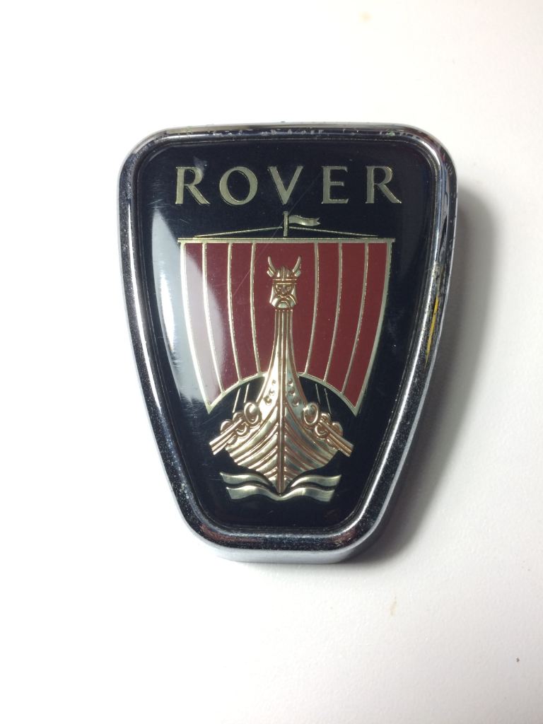 Vintage Rover Viking Logo Emblem Car Badge Part No - DAC10025. 74x58mm