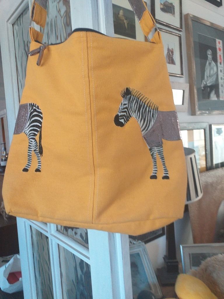 Lovely Large Zebra Handbag... Never Used..