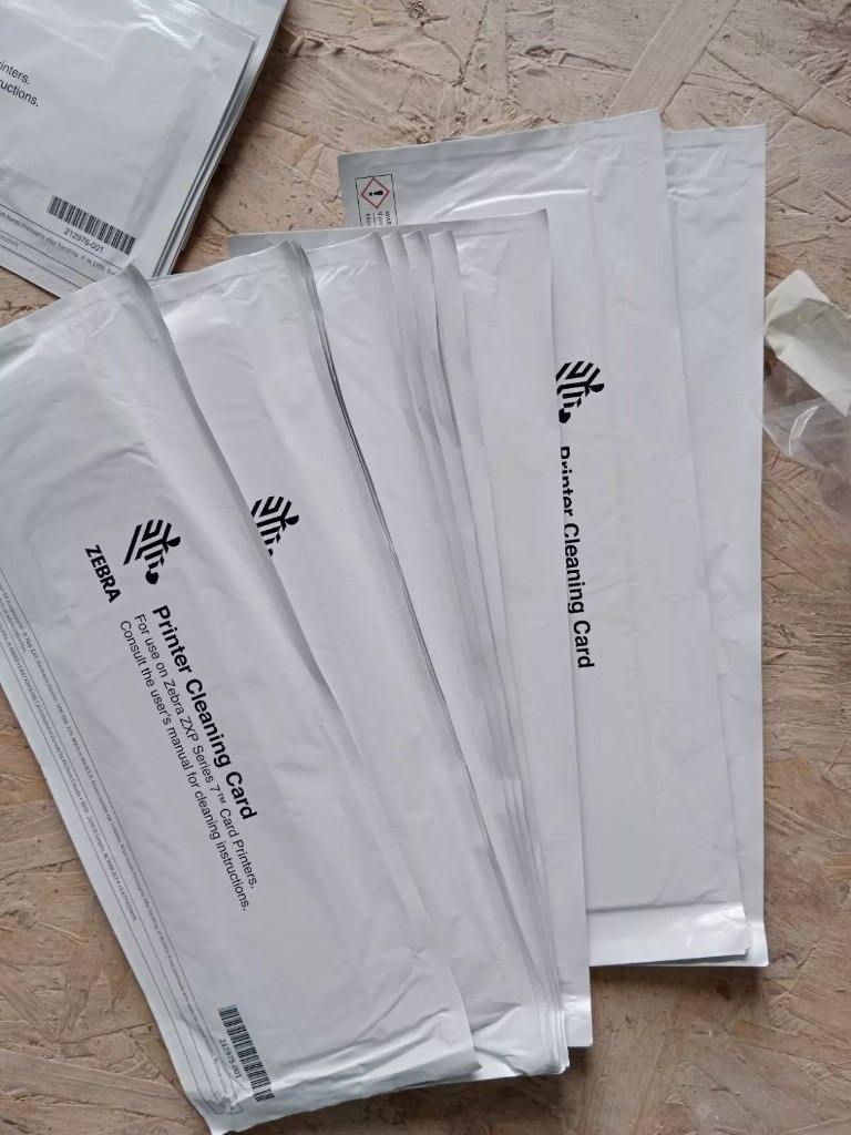 12 Zebra ZXP Series 7 Printer & Feeder Cleaning Card Kit