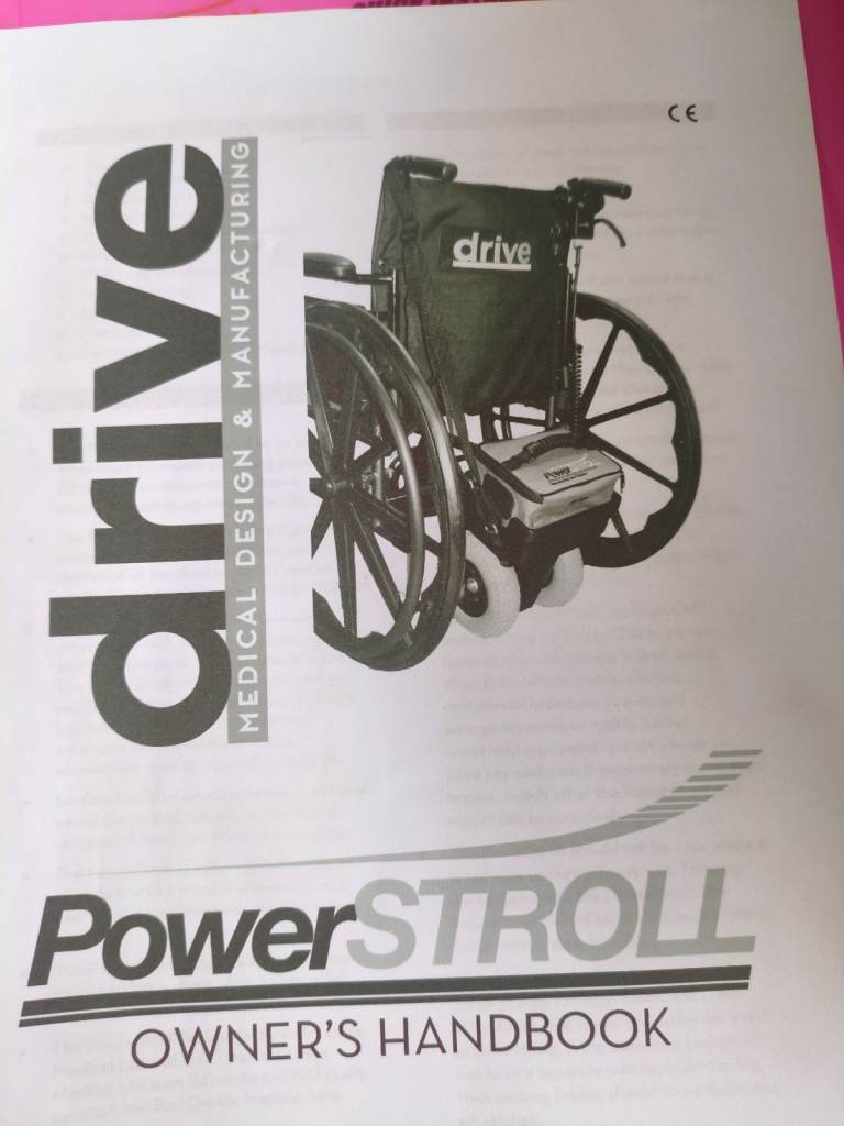 Powerstroll drive kit for converting push wheel chairs to powered 