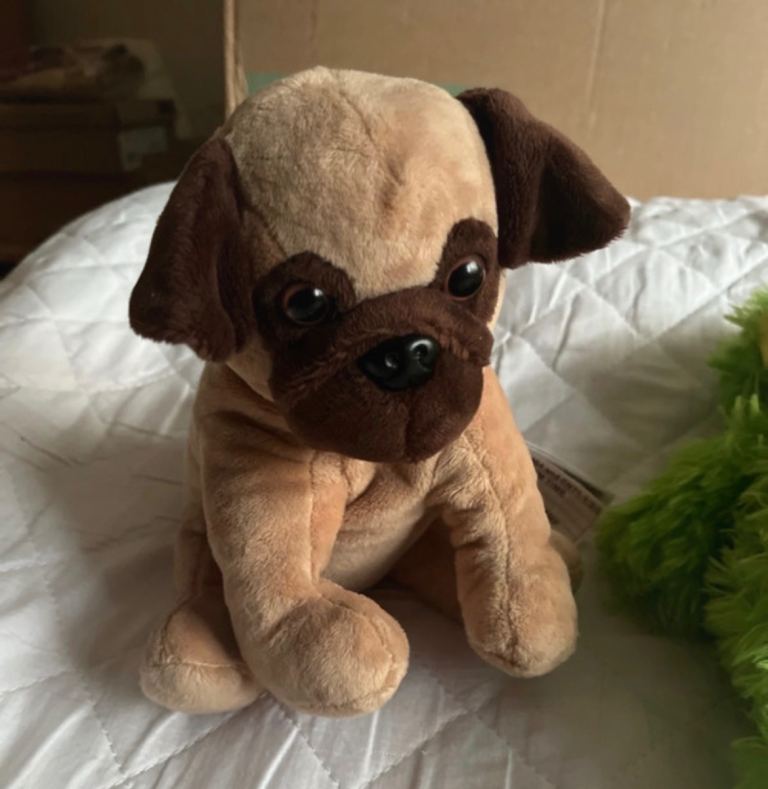 Cute Pug Dog Soft Toy – Good Condition