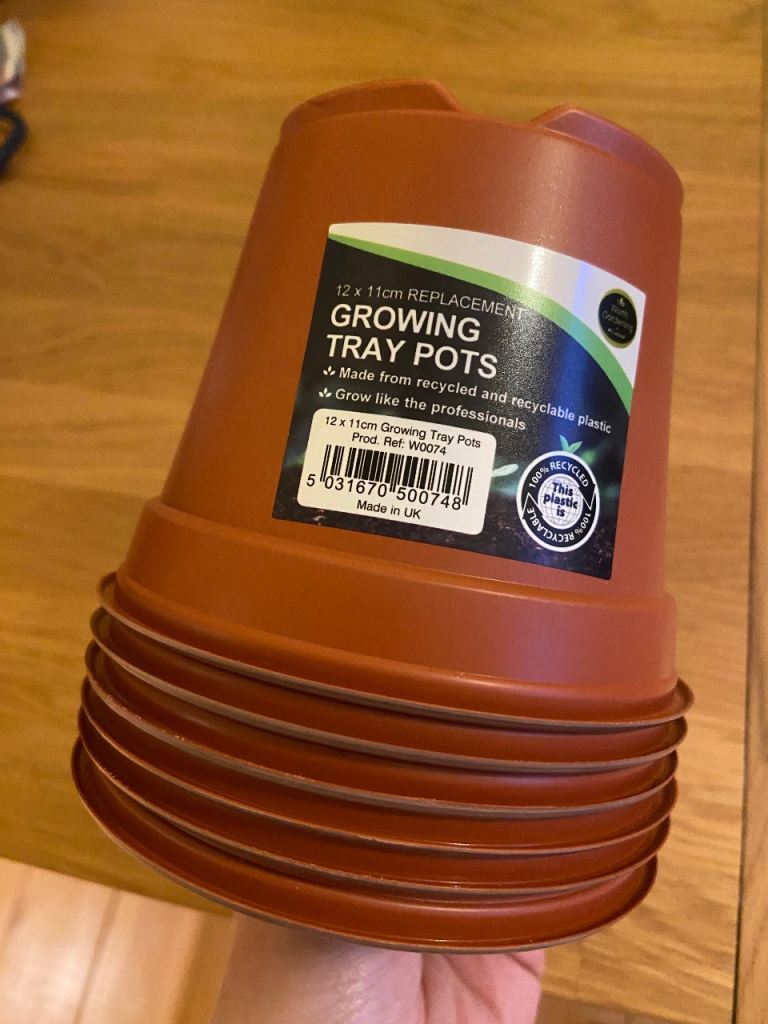 FREE 12 x 11cm plastic plant pots
