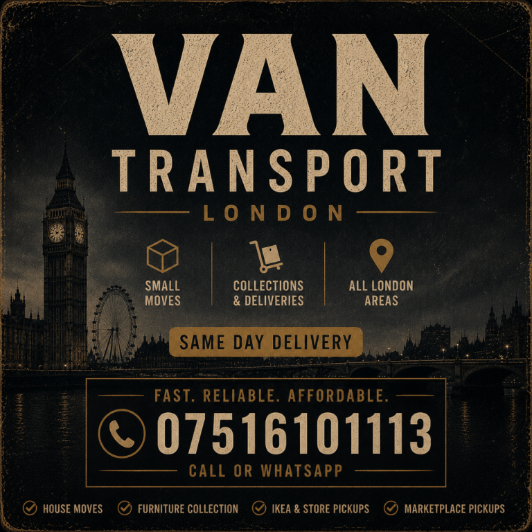 Man With Van | Same Day Delivery | SW London
