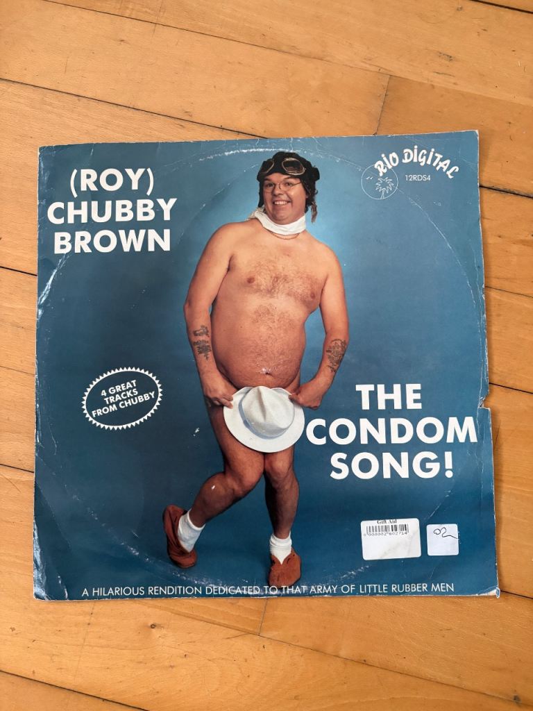Roy Chubby Brown "The Condom Song" Vinyl Single - Rio Digital