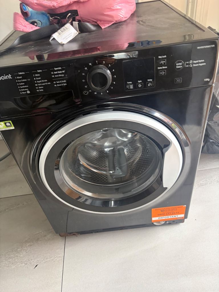 Hotpoint Washing Machine - Black, Good Condition