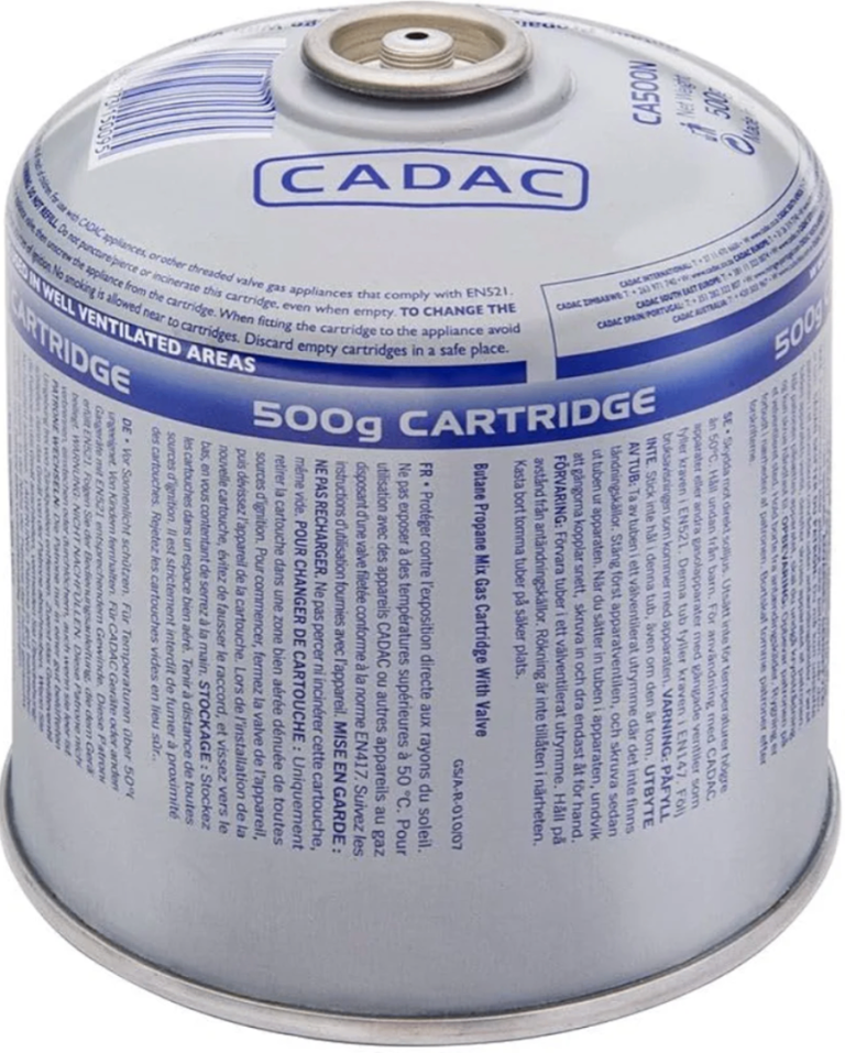 CADAC 500g Threaded Gas Cartridge – Unopened