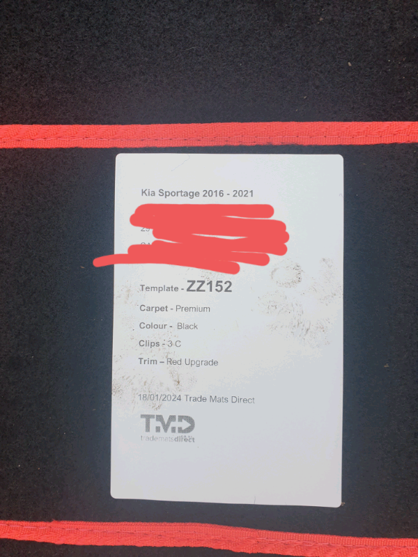 Kia sportage complete mat set 