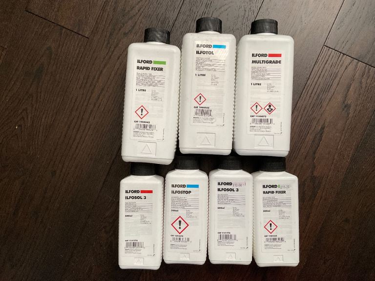 BRAND NEW: Ilford Darkroom Chemicals - Rapid Fixer, Ilfostop, Ilfosol 3, Ilfofol, Multigrade