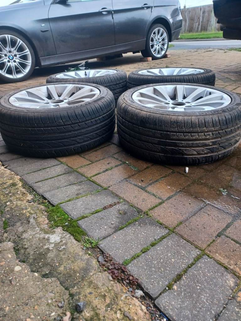 2 sets bmw alloy wheels for sale