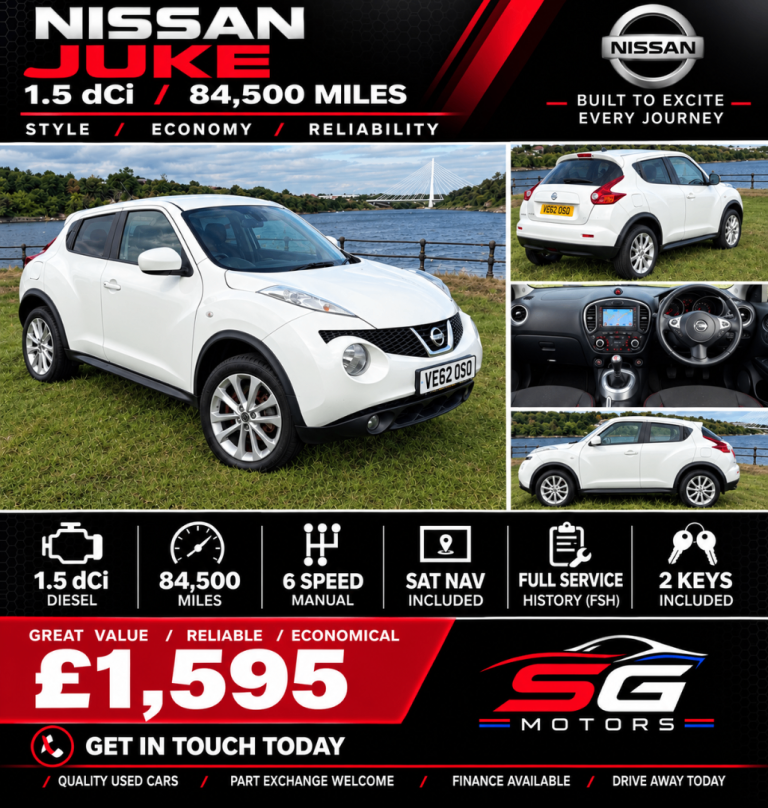 Nissan, JUKE, Hatchback, 2012, Manual, 1461 (cc), 5 doors
