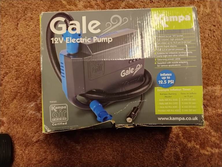 Kampa 12 volt Awning electric air pump .