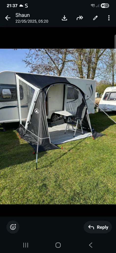 Sunncamp caravan canopy awning