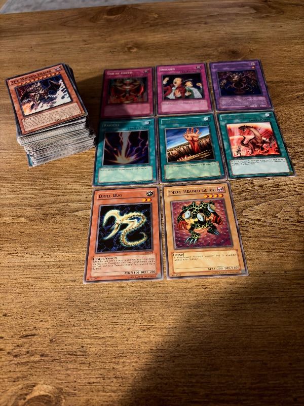 140 VINTAGE RARE Yu-Gi-Oh Cards - Includes Cards worth over £1000 if graded!!!