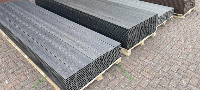 Premium Grey Composite Decking Boards | 3.6m Length | Free Samples & Fast Delivery