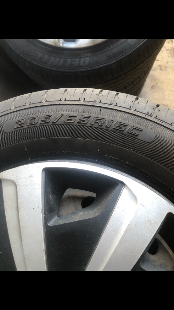 Renault traffic wheels  tyres with hub caps 