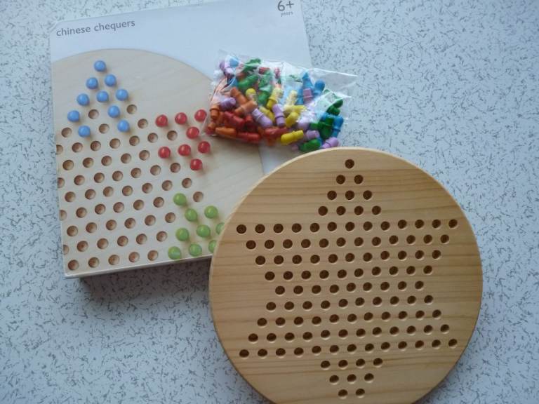 WOODEN CHINESE QUEQUERS BOARD GAME FROM JOHN LEWIS