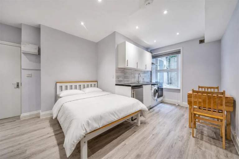 Converted Refurbished Ground Floor Studio Flat Shower Open Plan Bills Extra Very Near Tube Bus Shops