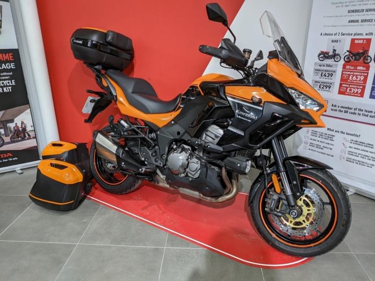 2019 KAWASAKI VERSYS 1000 GT KLZ1000 CKF ORANGE H/GRIPS RG BUNGS 