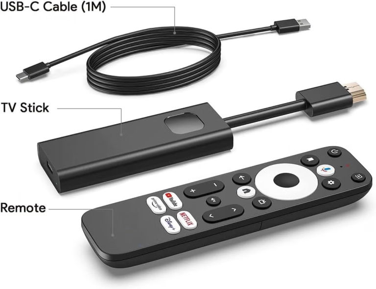 Dcolor GD1 4K Android TV Stick Google Netflix Certified Chromecast Voice Remote