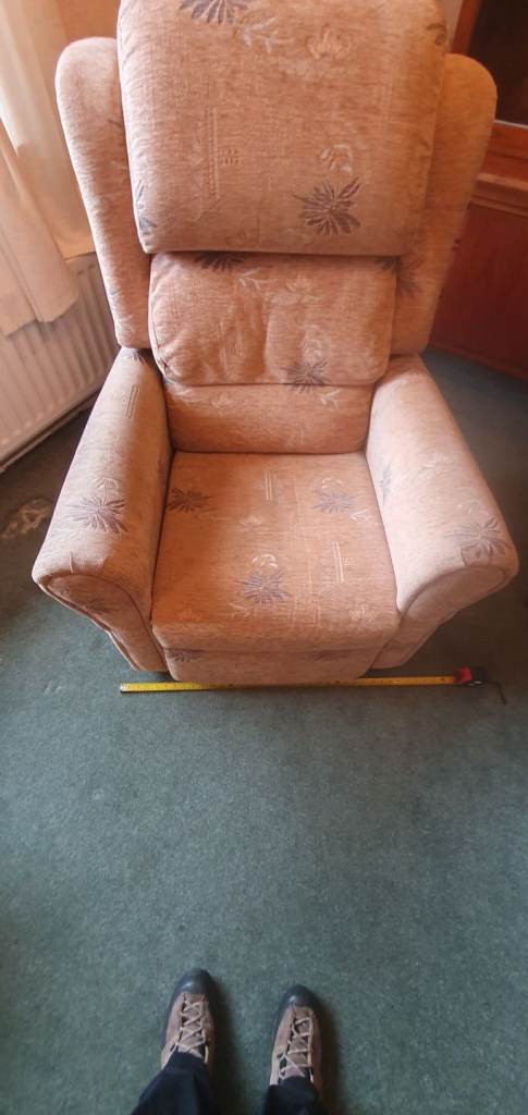 Electric reclining rising massage chair