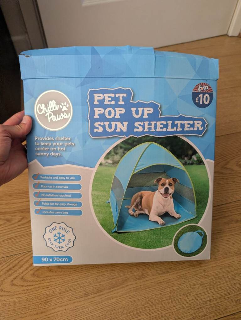 Pet pop up sun shelter