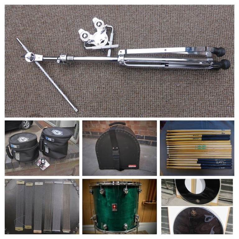  Various Drum Items Vic Firth, DW, Protection Racket, Premier, Evans, Percussion Plus. Various £'s