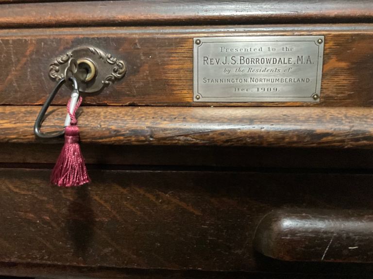 Stunning large antique Tambour desk 