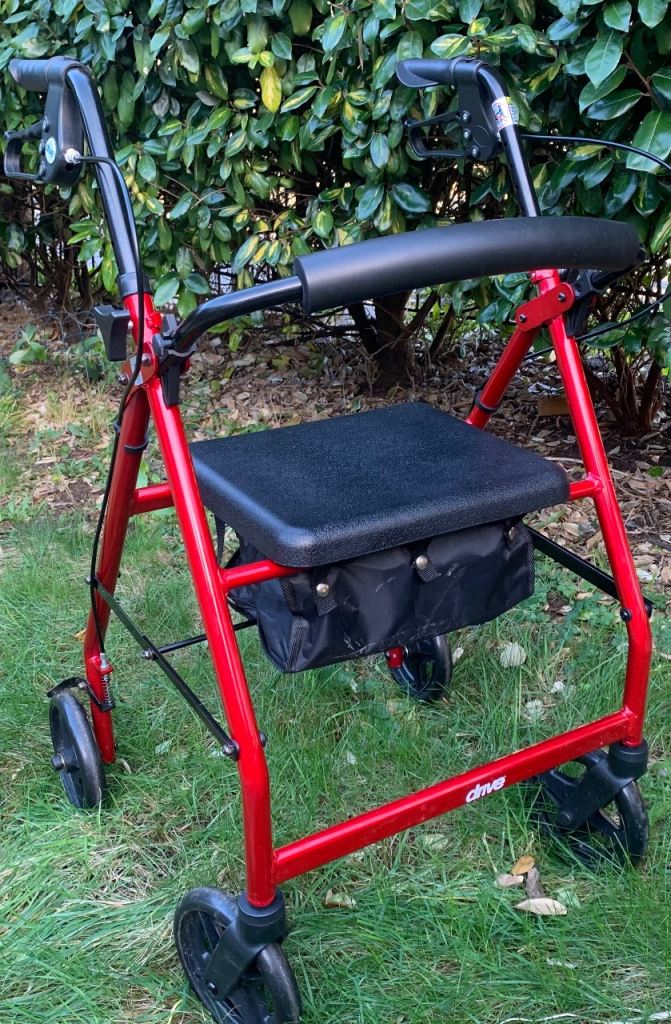Rollator Walker mobility  freedom aid 🩷 supportive  seat/storage,  the gift of  independence 🎄 
