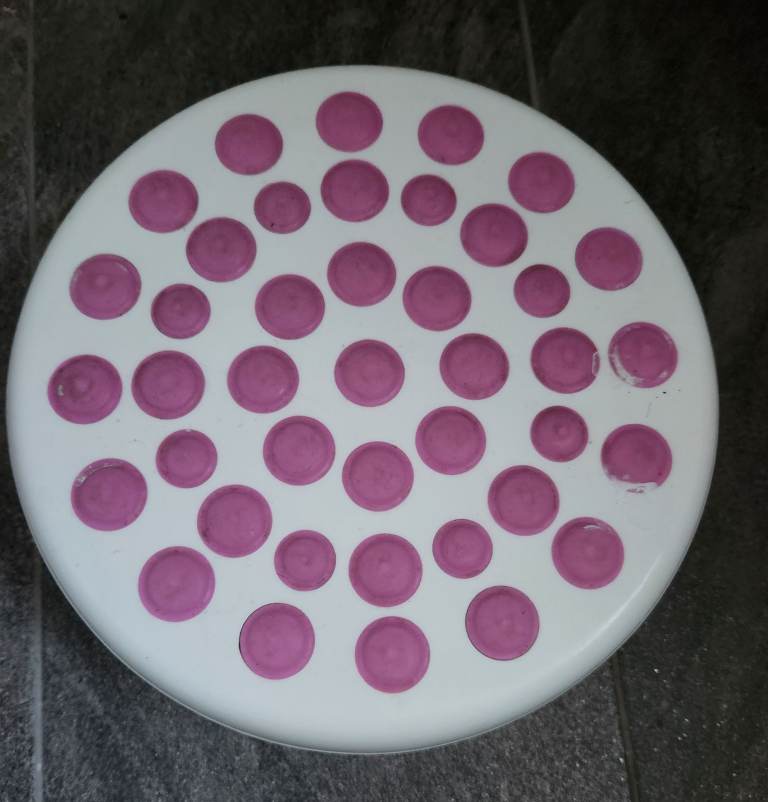 Plastic Kids Foot Step Stool - Anti-Slip Surface & Base