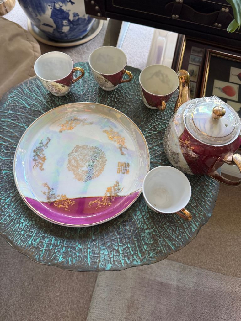 Japanese tea set with tray