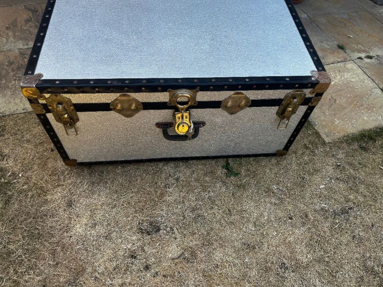 Alloy storage and travel trunk