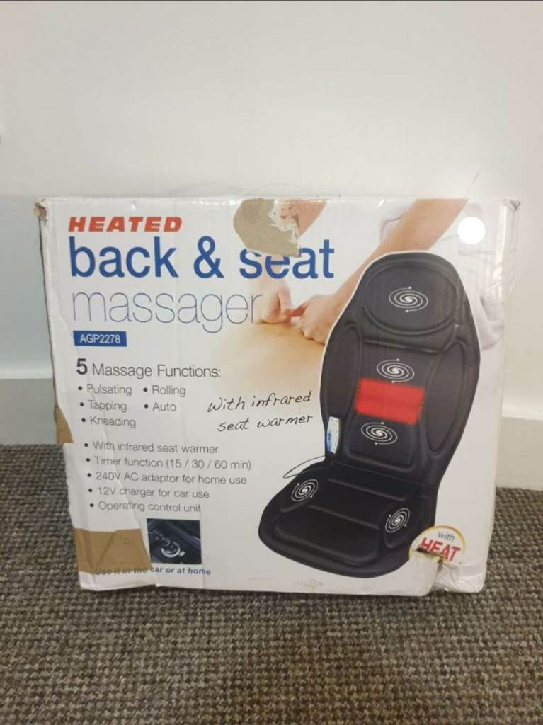 Back and seat massager for car home or office never been used
