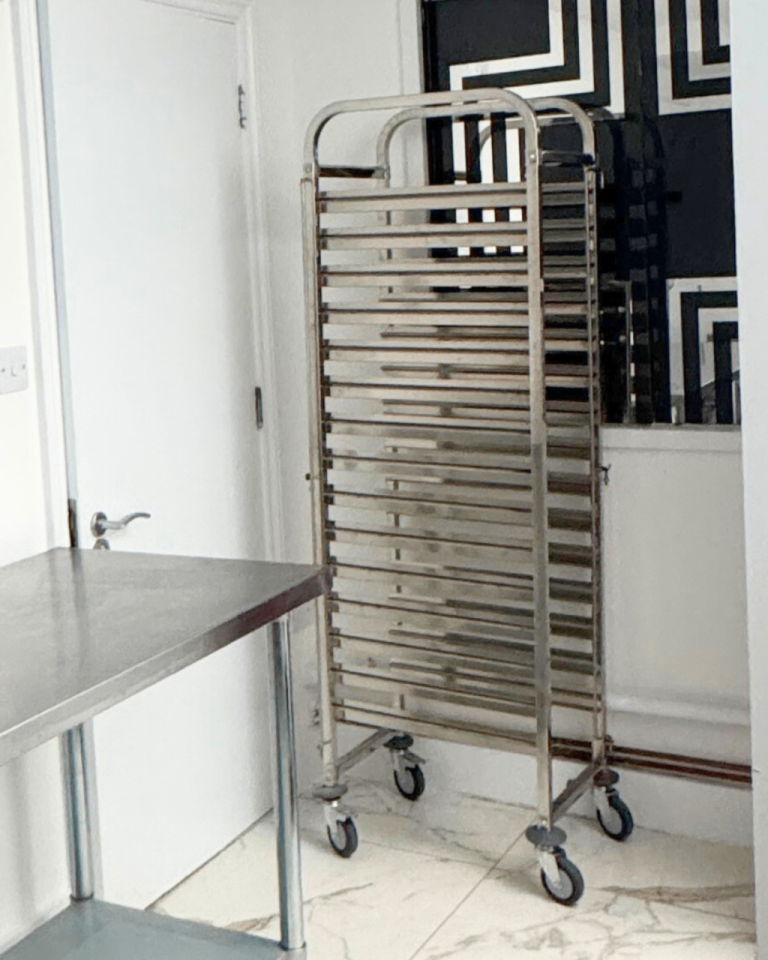 Professional Stainless Steel - Bakery or Catering Trolley 