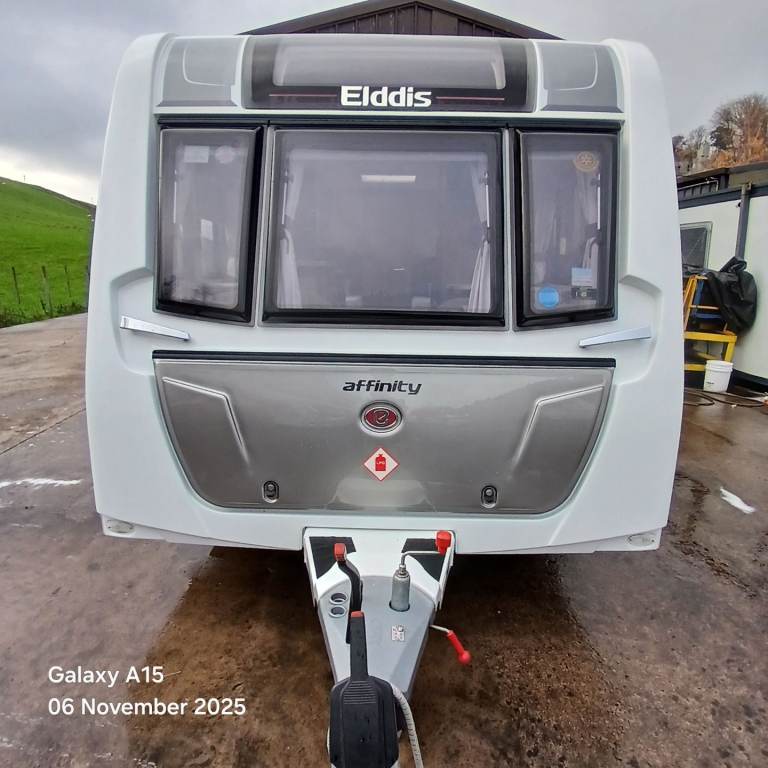 Fixed single beds caravan 